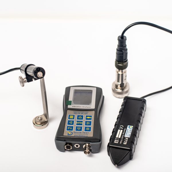 DELTA VA-105 Pro Vibration Meter, Spectrum Analyzer, and Dynamic Balancer for comprehensive machinery diagnostics