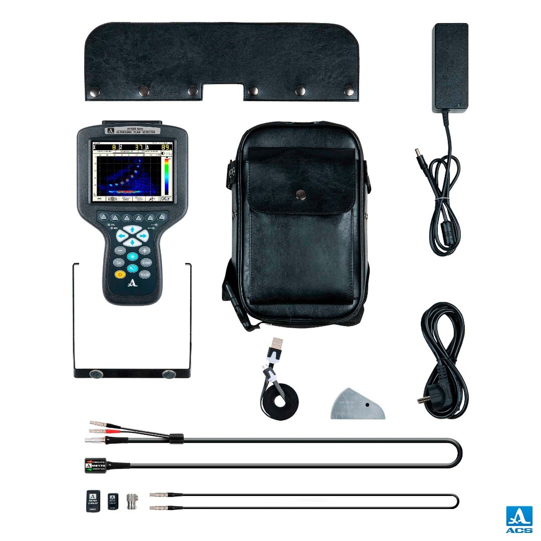 A1525 Solo - Lightweight TFM Phased Array Ultrasonic Flaw Detector 8 A1525 Solo delivery kit