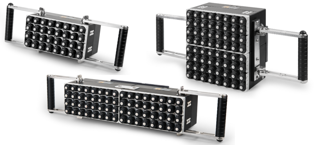 Possible aperture combinations for 3D TFM data acquisition.