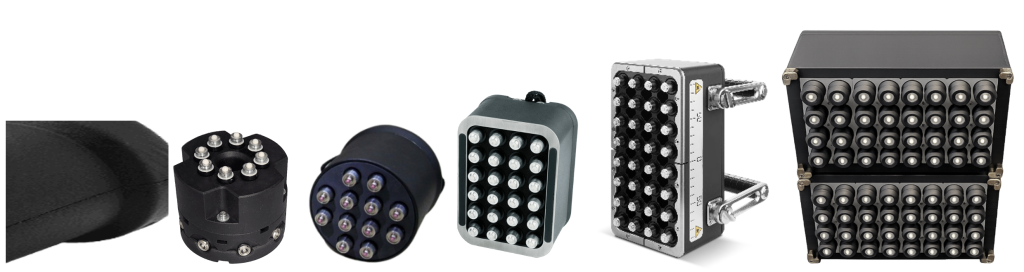Different types of DPC arrays: passive systems and active systems with integrated transmitter/receiver electronics